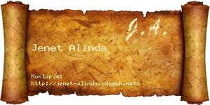 Jenet Alinda névjegykártya